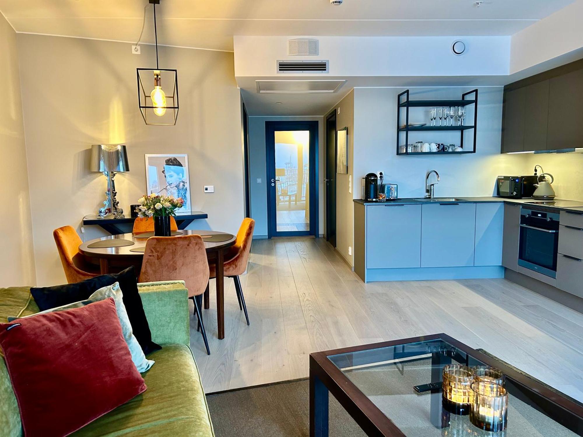 An Elegant And Modern Apartment In Bjorvika Осло Экстерьер фото