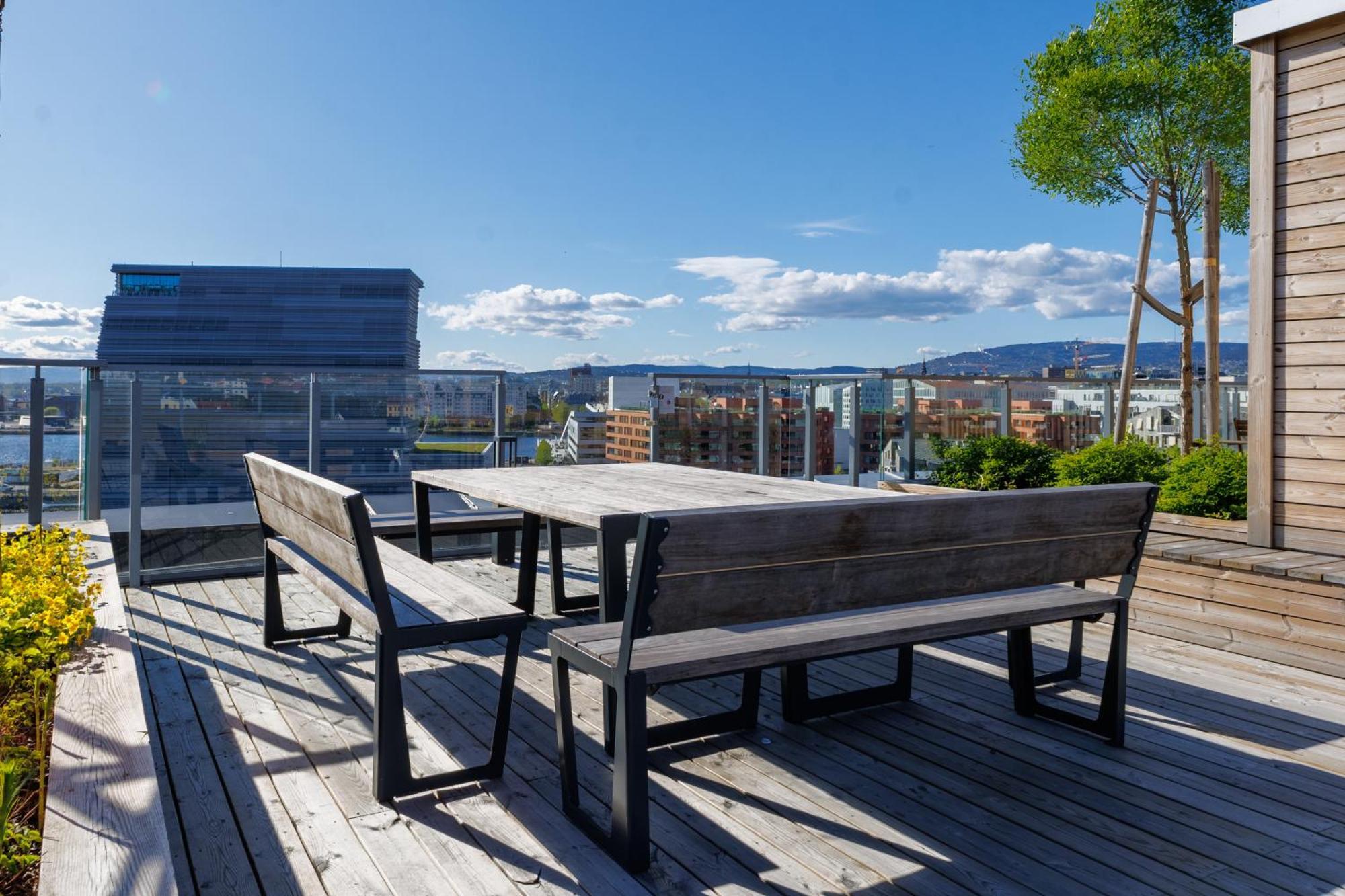 An Elegant And Modern Apartment In Bjorvika Осло Экстерьер фото